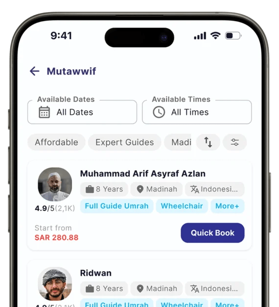 Layanan Mutawwif Siiru di ponsel